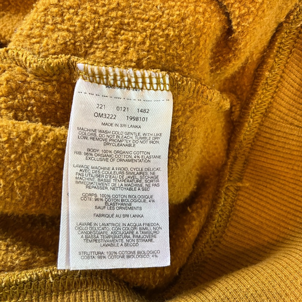 Mountain Hardwear Hoodie – Men’s Size S (Mustard) Organic cotton yellow gold - Picture 7 of 10